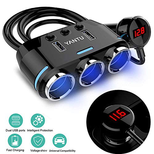 Micro USB Car Charger Lighter Plug Outlet Socket Samsung Power Adapter 12 Volts